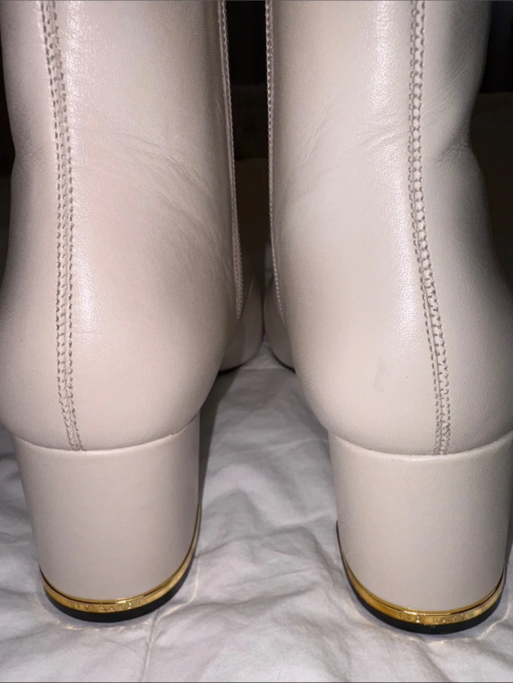 Ted Baker Block Heel Ankle Boots with Side Zip